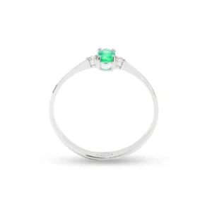 Anello Delia medium oro 18 kt diamanti e pietra preziosa - immagine 4