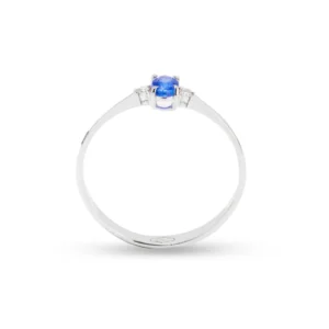 Anello Delia medium oro 18 kt diamanti e pietra preziosa - immagine 2