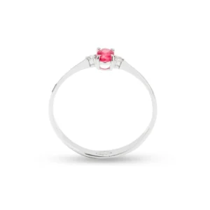 Anello Delia medium oro 18 kt diamanti e pietra preziosa - immagine 6