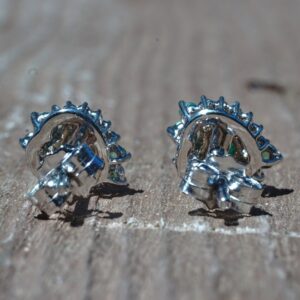 Orecchini Alice 18 kt diamanti e pietre preziose - immagine 5