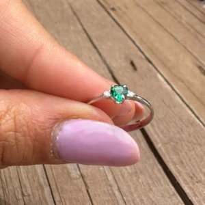 Anello amber medium in oro 18 kt diamanti e pietra preziosa - immagine 9