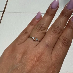 Anello Maia oro 18 kt diamanti e pietra preziosa - immagine 3