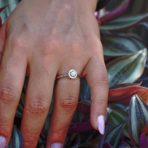 Anello Shape Navy con stella oro 18 kt con diamanti - immagine 2