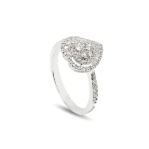 Anello cuore Elettra in oro 18 kt  con diamanti - immagine 4