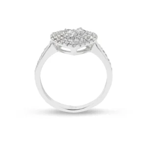 Anello cuore Elettra in oro 18 kt  con diamanti - immagine 3