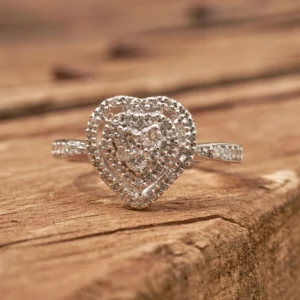 Anello cuore Elettra in oro 18 kt  con diamanti - immagine 7