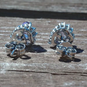 Orecchini Arya in oro 18 Kt diamanti e pietre preziose - immagine 7