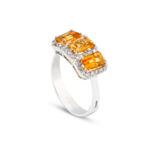 Anello Bohéme trilogy oro 18 kt con diamanti - immagine 6