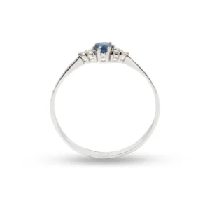 Anello Kaori oro 18 kt diamanti e pietra preziosa - immagine 3