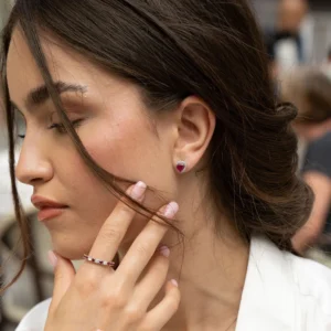 Orecchini Arya in oro 18 Kt diamanti e pietre preziose - immagine 6