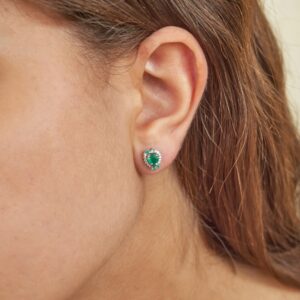 Orecchini Alice 18 kt diamanti e pietre preziose - immagine 1