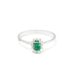 Anello Emily oro 18 kt diamanti e pietra preziosa - immagine 3