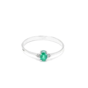 Anello Delia medium oro 18 kt diamanti e pietra preziosa - immagine 5