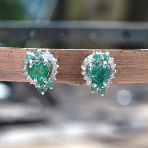 Orecchini Alice 18 kt diamanti e pietre preziose - immagine 6