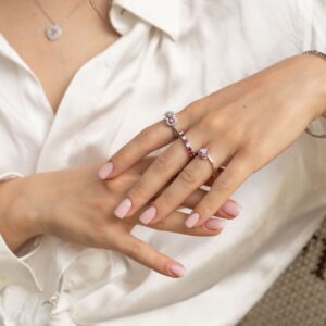 Anello Hanna oro 18 kt con diamanti e pietre preziose - immagine 8