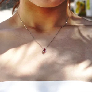 Collana pendente Alice 18 kt diamanti e pietre preziose - immagine 2