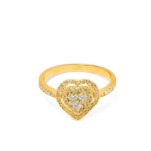 Anello cuore Elettra in oro 18 kt  con diamanti - immagine 5