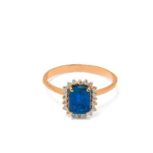 Anello Olimpia oro 18 kt diamanti e pietre preziose - immagine 8