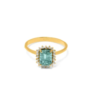 Anello Olimpia oro 18 kt diamanti e pietre preziose - immagine 7