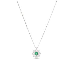 Collana Venere oro 18 kt diamanti e pietra preziosa - immagine 8