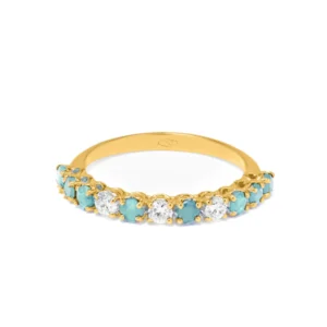 Anello Armonia oro 18 kt diamanti e pietre preziose - immagine 3