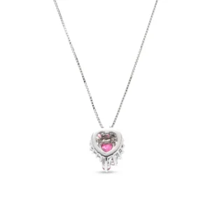 Collana pendente Alice 18 kt diamanti e pietre preziose - immagine 4