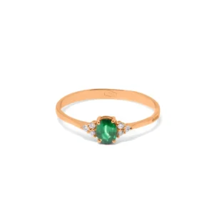 Anello Clelia oro 18 kt diamanti e pietra preziosa - immagine 7