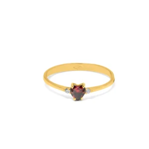 Anello amber medium in oro 18 kt diamanti e pietra preziosa - immagine 6