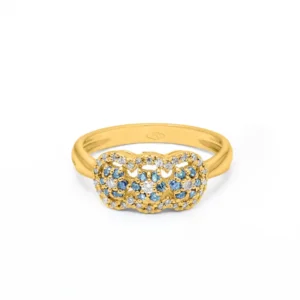 Anello Atena trilogy oro 18 kt con diamanti - immagine 3