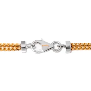 Bracciale Semi-tennis large oro 18 kt con diamanti - immagine 3