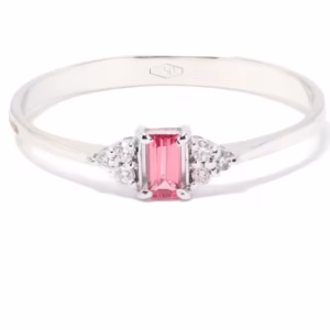 Anello Maia oro 18 kt diamanti e pietra preziosa - immagine 1