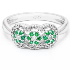 Anello Atena trilogy oro 18 kt con diamanti - immagine 1