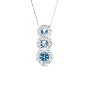 Collana Nila oro 18 kt diamanti e pietre preziose - immagine 1