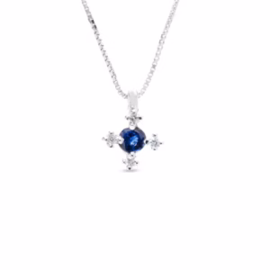 Collana Dafne oro 18 kt diamante e pietre preziose - immagine 1